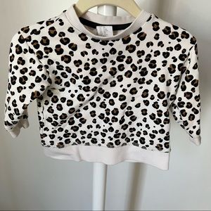 3-6 Months Leopard H&M Terrycloth Sweatshirt